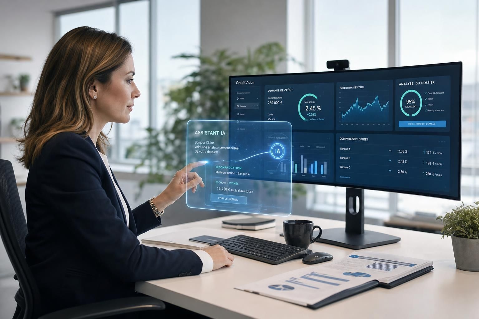 découvrez comment l'intelligence artificielle révolutionne le rôle du courtier en crédit en 2026 pour vous aider à trouver le meilleur taux rapidement et efficacement.