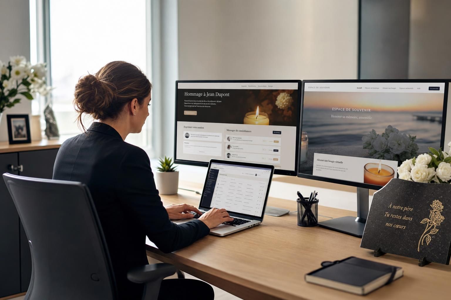 découvrez comment la digitalisation transforme les pompes funèbres, offrant des hommages en ligne personnalisés et modernes dans un secteur en pleine évolution.
